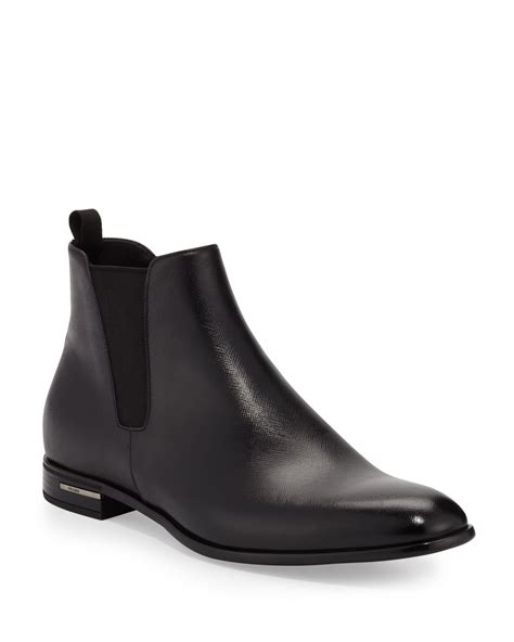 prada saffiano calf leather bracelet|prada saffiano leather chelsea boot.